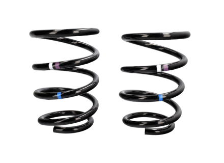 Muelles helicoidales traseros (par) - Marcas rojas y blancas - para Porsche 981 Boxster / Cayman 2012-2016 - 98133398003504, 98133398010504