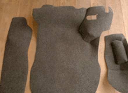 Trunk Carpet Set. Porsche 911 1986-89