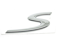 S - Badge CHROME. Porsche 986 Boxster / 996 Turbo S / 997.2 Turbo S - 98655924301 S - Badge CHROME. Porsche 986 Boxster / 996 Turbo S / 997.2 Turbo S - 98655924301