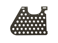 Piso de aluminio para el lado del pasajero con volante a la derecha. Porsche 911 coupé de 1969 a 1989 - 90155106242, 90155106123 - SL-FB-22-B - RHD w AC