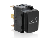 Tip switch for unlocking boot, Matt Black. Porsche 996 >>2002 Targa - 99661310710A05 Tip switch for unlocking boot, Matt Black. Porsche 996 >>2002 Targa - 99661310710A05