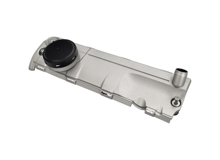 Air / Oil Separator, Silver. Porsche 957 Cayenne S / GTS >>2008 - 94810723602, 94810723501