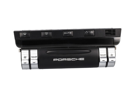 Heater control unit, Black. Porsche 957 Cayenne 3.0L diesel / 3.6L - 95565310321