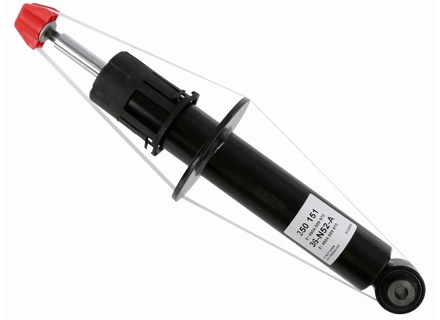 REAR Shock Absorber. Porsche 958 Cayenne 06/2010>> - 316 285, 350 151, 24-197083, 24197083, 95833305100, 7P5513029G, 7P5513029N, 95533305130, 95533305140, 95533305141, 95533305150, 95533305151, 95833305110, 958513029G, 958513029J - 316 285, 350 151, 36-N52-A