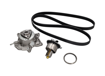 Kit de bomba de agua, correa y termostato. Porsche 718 Boxster 2.0ltr / 718 Cayman 2.0ltr - 9A210605002, 9A210605001, 9A210605003, 9A110622603, 9A110622602, 9A712111000, 0PB121110A, 0PB121688, 9A2210222400/1