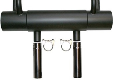 Marmitta di scarico / scatola posteriore Silenziatore. Porsche 912 USA - 1620603200, PO-92105, 61611101005