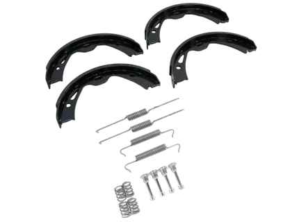 Handbrake Shoe and Hardware Kit. Porsche 958 Cayenne - 95835294500, 95835292500, 9Y0698533AA, 9Y0698533B, 9Y0698533AB