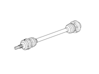 Driveshaft. Porsche 986 Boxster 1997-02 Tiptronic cars - 98633202405, 98633202408, 98633202414, 98633202458 - 986.332.024.05