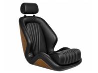 Asiento clásico de fibra de carbono, cuero negro. Porsche 911 / 912 / 964 / 993 - RS1