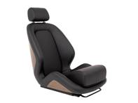Klassieke carbonfiber stoel, zwart leer. Porsche 911 / 912 / 964 / 993 - RS1