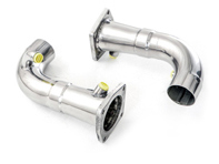 Sports exhaust catalytic converter delete pipes Porsche 911 turbo and 911 turbo S Sports exhaust catalytic converter delete pipes Porsche 911 turbo and 911 turbo S