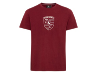 Porsche Crest T-Shirt, Bordeaux Red – Essential Collection - WAP671 Porsche Crest T-Shirt, Bordeaux Red – Essential Collection - WAP671