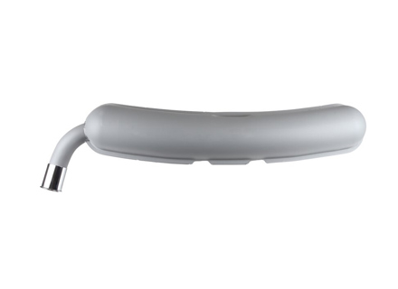 Exhaust muffler / silencer rear box. With TÜV/EEC approval. Porsche 911 1974-83 (2 In / 1 Out) - 91111102501 - 1620609100, 92.211OE