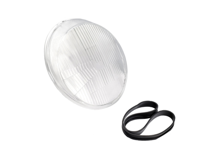 Headlamp glass H4. Porsche 911 / 964 LHD - 91163192703, 1 305 614 006