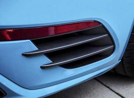 TechArt 碳纤维后保险杠百叶窗。保时捷 991.2 涡轮增压 - 091.121.587.009, 091.121.587.009G - 091.121.587.009, 091.121.587.009G