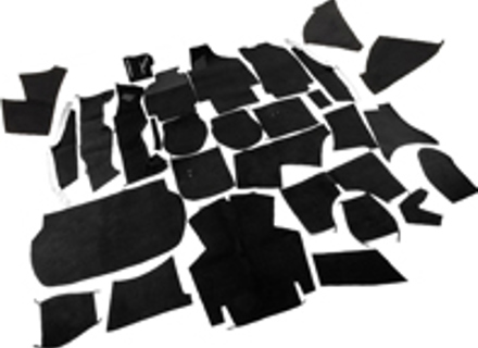Complete interior carpet set for Porsche 964 C2/C4  Coupe LHD