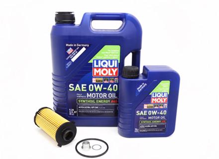 Oil filter service kit with drain plug & Liqui Moly 0w-40 for Porsche 718 (982) Boxster / 718C (982C) Cayman - 9A210722500, 99970768540, 0PC115466