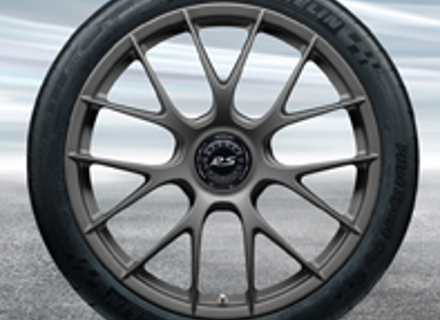 20'/21' 991.2 GT3 RS Magnesium, in Platinum (satin-gloss) Alloy Wheels Original Porsche - 99104460338