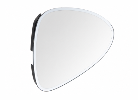 Door mirror glass (Convex), Dimmable, RIGHT for LHD. Porsche 970 Panamera 2010-16 - 97073103800, 97073103806 - ZJ-7131-R
