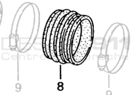 Drosselklappengehäuse. Porsche 996 GT3 00-01 - 99611062192