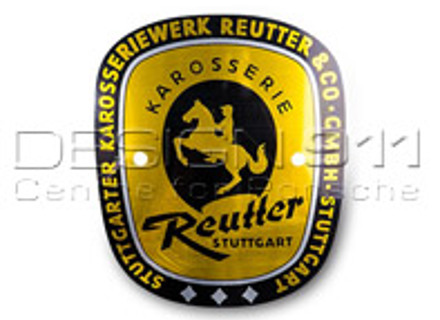 Reutter Badge, 1955 to 1961, Euro. Porsche 356 - PSP72300600