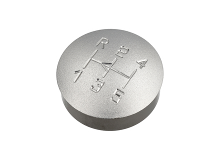 Inserto pomello cambio in lega inciso per Porsche 928 / 924 Turbo - 928424073031AJ - GI928