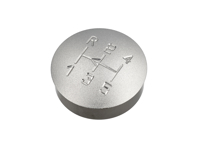 Gear knob insert Alloy engraved for Porsche 928 / 924 Turbo - 928424073031AJ - GI928