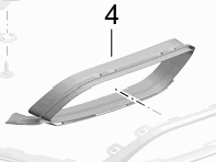 Garniture de couvercle de tuyau de queue. Porsche 991.2 Turbo - 99150565103OK1, 99150565203OK1