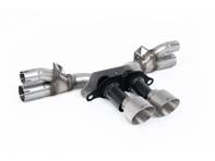 Milltek Sports Bypass-achterdemper, GT-100 geborstelde titanium sierlijsten. Porsche 991.2 GT3 / GT3 RS 2018-20 - 99711102792, 99711102799, 99711102790 - SSXPO197