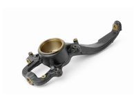 Stuurknuckle, voorzijde. Porsche 955 / 957 Cayenne - 95534115510, 95534115610