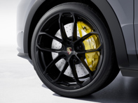 Rear 22-inch GT Design Alloy wheel, in High Gloss Black. Porsche 9YA / 9YB Cayenne - 9Y3601025AP041, 9Y3601025BA041 Rear 22-inch GT Design Alloy wheel, in High Gloss Black. Porsche 9YA / 9YB Cayenne - 9Y3601025AP041, 9Y3601025BA041