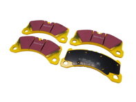 EBC gele remblokken 'Fast Road' voor. Porsche Macan S / Macan 3.0 TD / 971 Panamera - 95B698151G, 95B698151BA - DP42203R