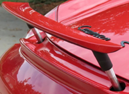 Rear spoiler 1' wing extenders. Porsche 987 Cayman - WE1