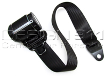 Seat Belts Front BLACK. Porsche 964 / 993 - 9648030330370B, 96480303303, 9648031250270B, 96480312502