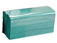 1 ply green C-fold paper hand towels - 12 packs of 240 sheets - CGT28801 1 ply green C-fold paper hand towels - 12 packs of 240 sheets - CGT28801