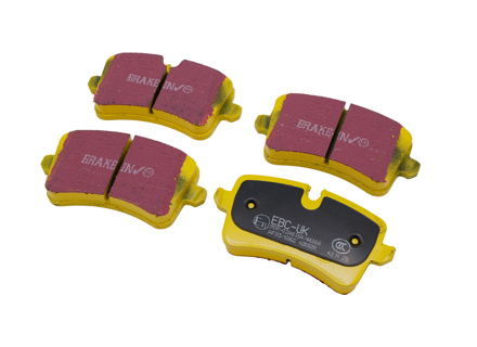 Pastiglie freno EBC GIALLE 'Fast Road' POSTERIORI. Porsche 95B Macan 2.0ltr / Macan Diesel - PAB698451, 4G0698451A, 9A769845100 - DP42082R