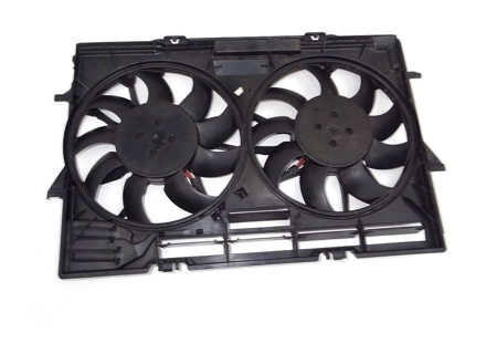 Water radiator fan with cowling. Porsche 95B Macan - 95B121003E, 95B121003C, 95B121003B, 95B121003A, 95B121003
