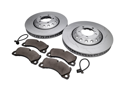 FRONT Brake Pads and Brake Disc Package. Porsche Panamera Turbo / Turbo S - 298615301C, 298615302C, PAA698151, 95861236500
