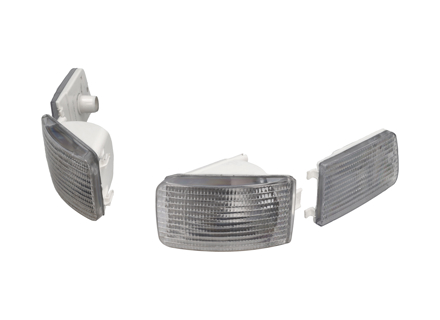 Doorzichtige richtingaanwijzereenheid voorzijde. Porsche 964 - 96463199901, 96463140502, 96463140602, 96463140900, 96463141000 - LI.005.001