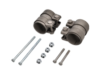 Montageset met titanium klemmen voor de achterste uitlaatdemper. Porsche 997 - 99711152000, 90037818301, 90037810501, 90038000501