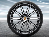 22' Cayenne '911 Turbo Design' Alloy Wheels & Summer Tyres Original Porsche - 9Y0044661M