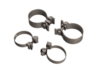 Titan-Schellen für Auspuff und Endrohr. Porsche 991.2 Carrera - 99711123080, 99711124030, 99711123081