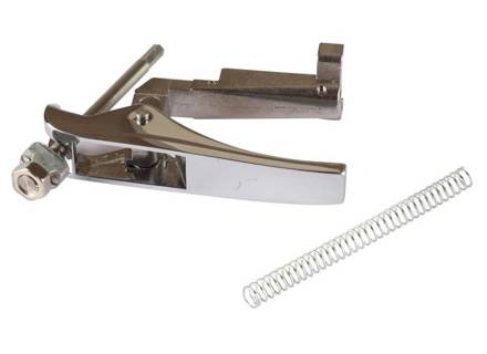 Door handle trigger with hardware Chrome. Porsche 911 1969-77 - 91153106100, 91153106200, PCG53106000, 91153194100 - 1687151000, EQ871105
