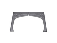 Motorplank (2 stuks). Porsche 356B / 356C - 64450108107, PP137, P137