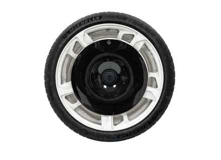 Cerchio posteriore a disco EVO Aero, in fibra di carbonio per cerchi in lega. Porsche 9J1 Taycan Cross Turismo