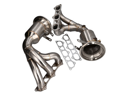 Exhaust race headers with cat bypass. Porsche 992 GT3 / 992 GT3RS - 0PB254400F, 0PB254400E, 0PB254450F, 0PB254450E, 0PB254400h, 0PB254400j, 0PB254450h, 0PB254450j