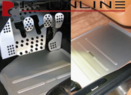 Rennline Track Mat Set. Driver & Passenger Side. Porsche 996 / 997 / Boxster / Cayman - TM0809