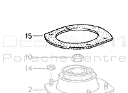 Joint d'amortisseur. Porsche 993 RS