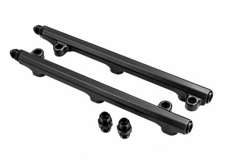 Kit de rampe d'injection usinée CNC, anodisée noire. Porsche 964 / 993 3.6L - 99311004002, 99311004004, 96411030700, 96411030800 - AMS9050033