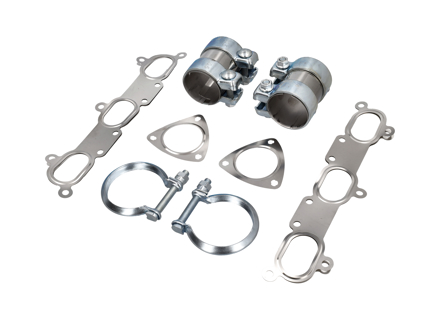 Kit de montaje de escape. Porsche (911) 996 GT3 - 99611110771, 99611111350, 99711152000, 99611110800